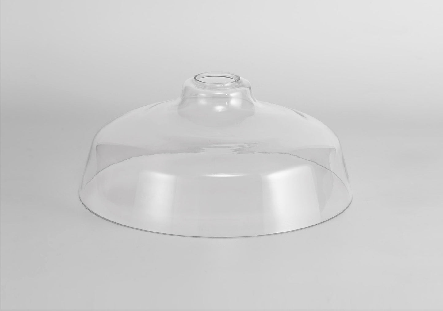 Stanley Flat Round 38cm Clear Glass Lampshade