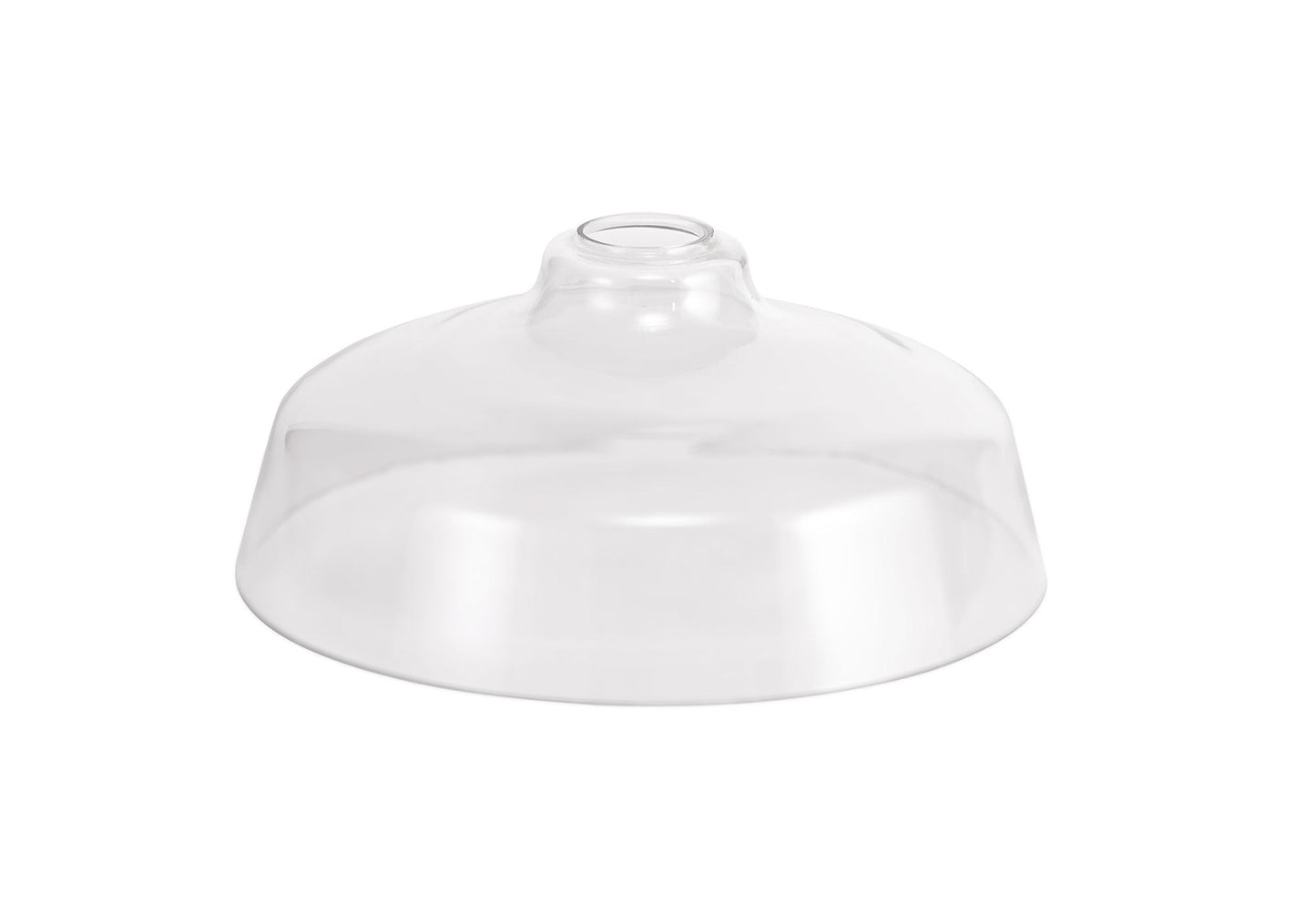 Stanley Flat Round 38cm Clear Glass Lampshade