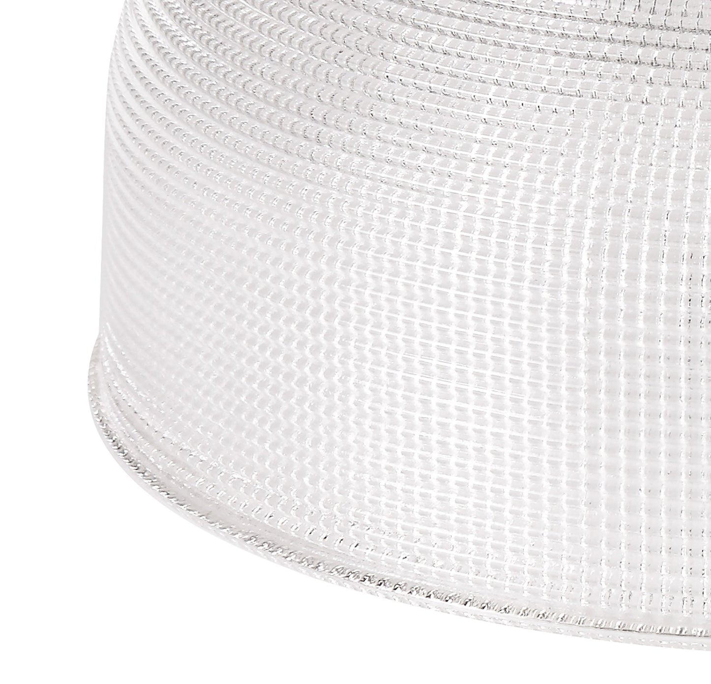Stanley Round 26.5cm Prismatic Effect Clear Glass Lampshade