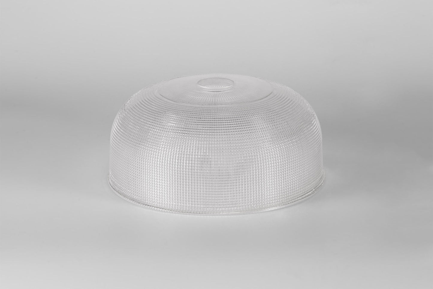 Stanley Round 26.5cm Prismatic Effect Clear Glass Lampshade