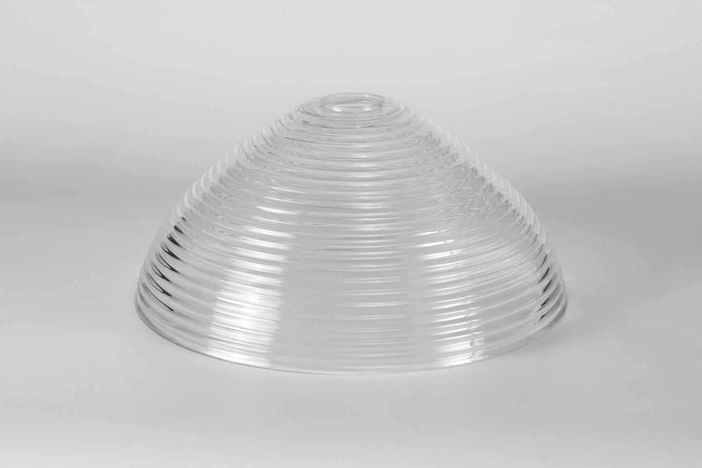 Stanley Round 33.5cm Prismatic Effect Clear Glass Lampshade