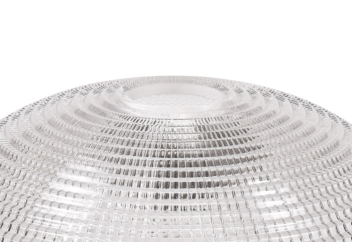 Stanley Round 30cm Prismatic Effect Clear Glass Lampshade