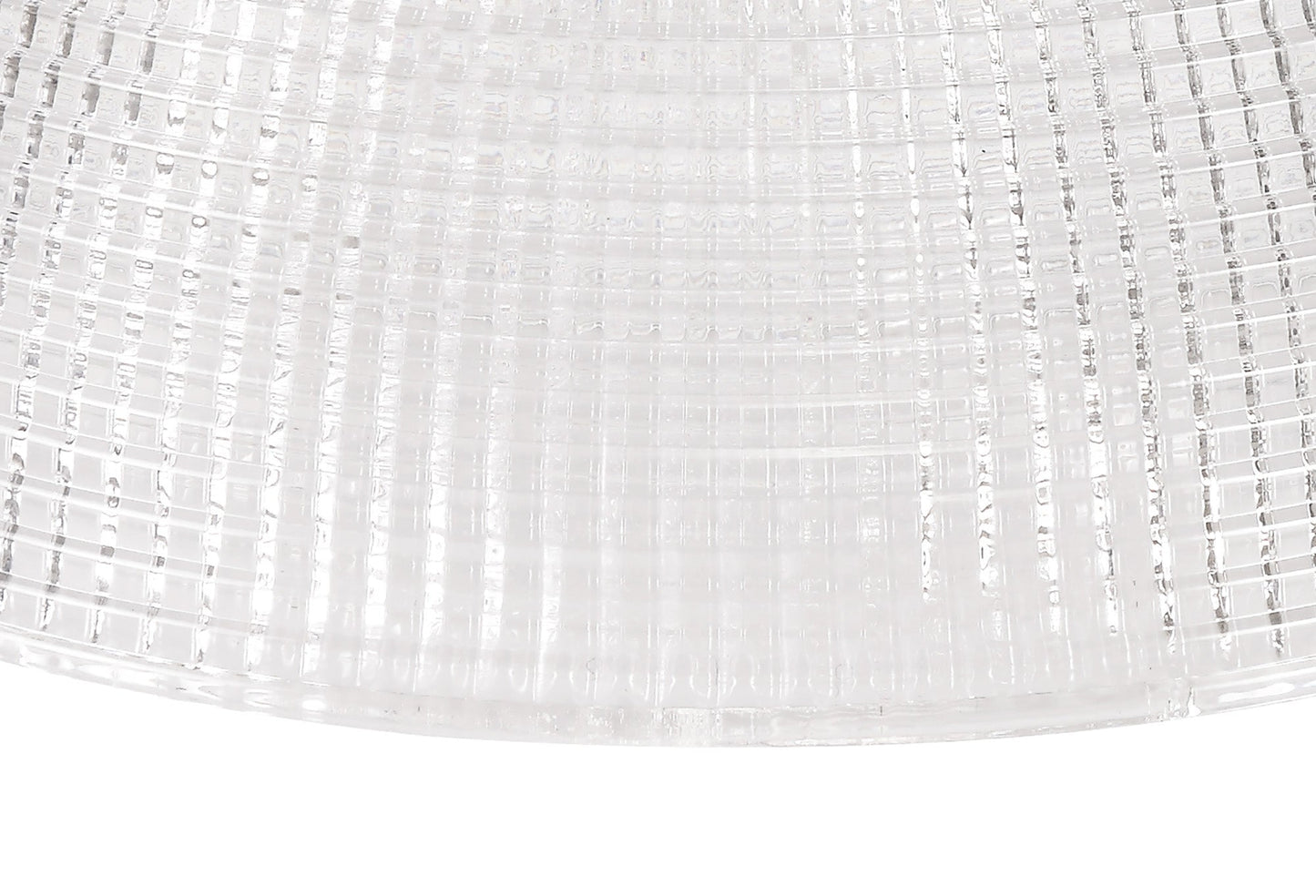 Stanley Round 30cm Prismatic Effect Clear Glass Lampshade