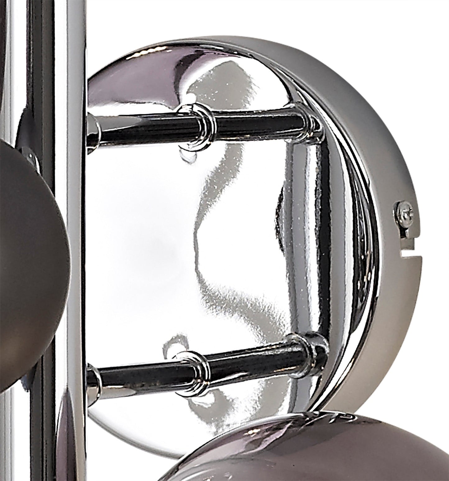 Stubbs Wall Lamp, 2 x G9, Polished Chrome and Smoked Glass