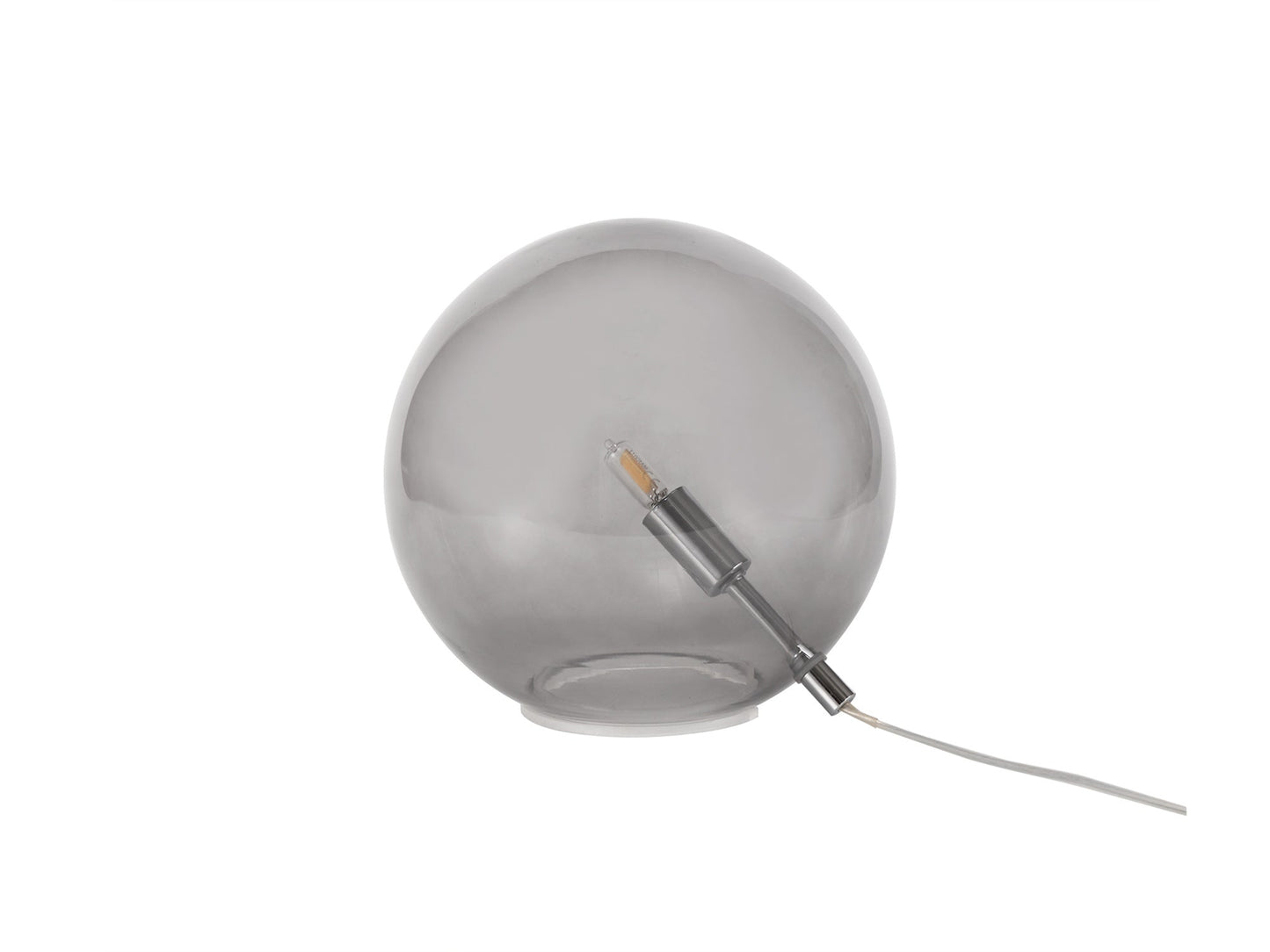 Stubbs Table Lamp, 1 x G9, Polished Chrome and Smoked Glass