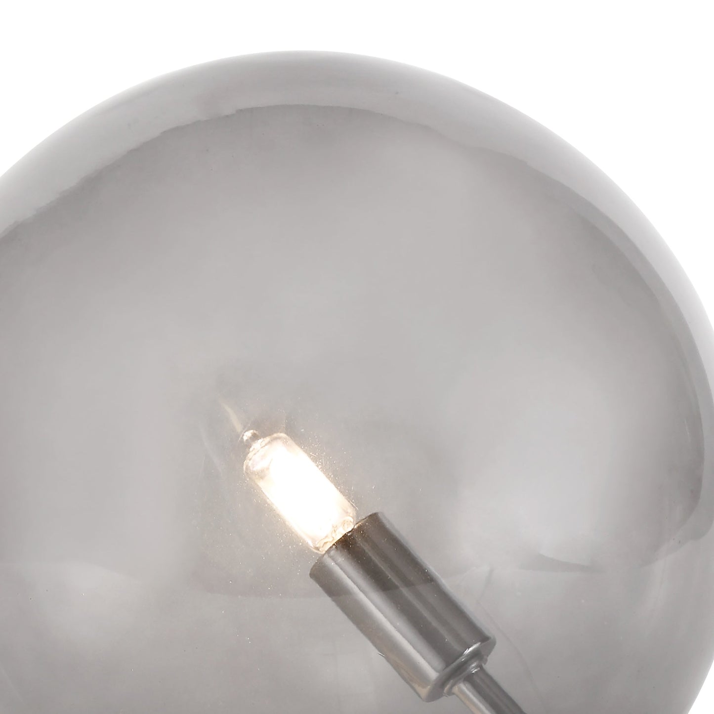 Stubbs Table Lamp, 1 x G9, Polished Chrome and Smoked Glass