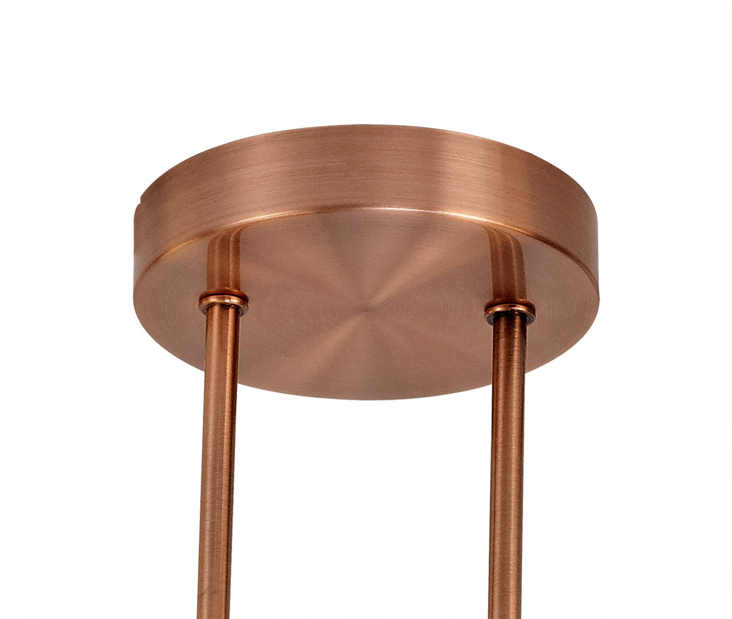 Stubbs Semi Flush Ceiling Light, 4 x G9, Antique Copper, Opal & Copper Glass