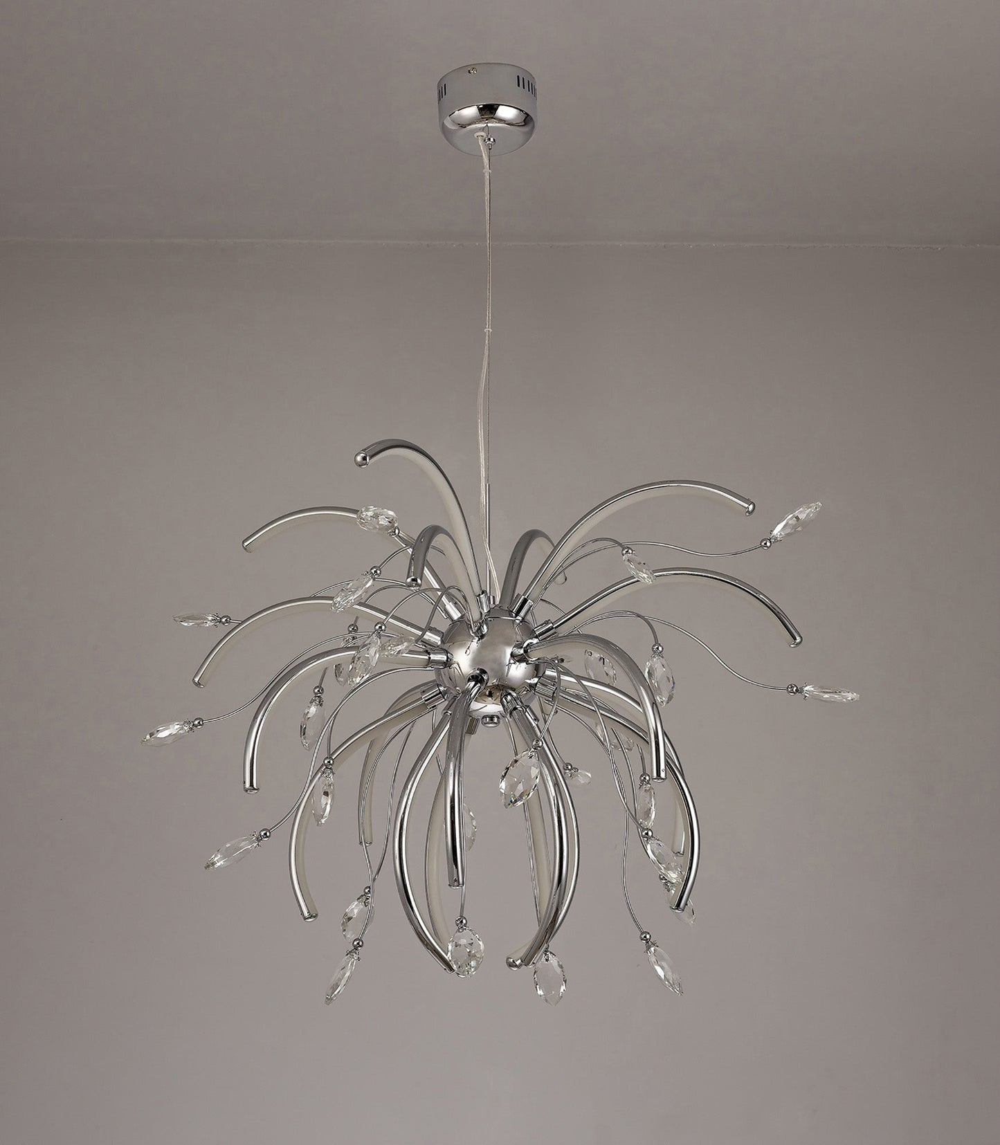 Tabley Large Pendant, 20 x 4.5W LED, 3000K, 2549lm, Polished Chrome, 3yrs Warranty