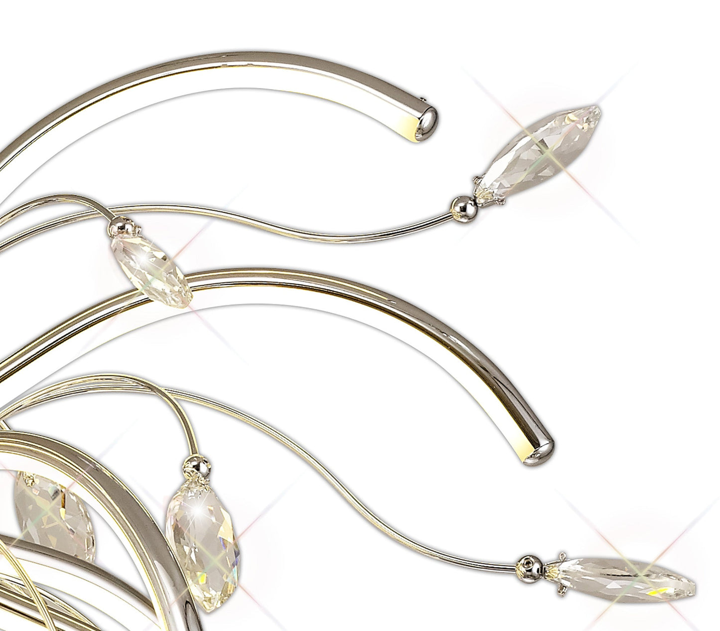 Tabley Large Pendant, 20 x 4.5W LED, 3000K, 2549lm, Polished Chrome, 3yrs Warranty