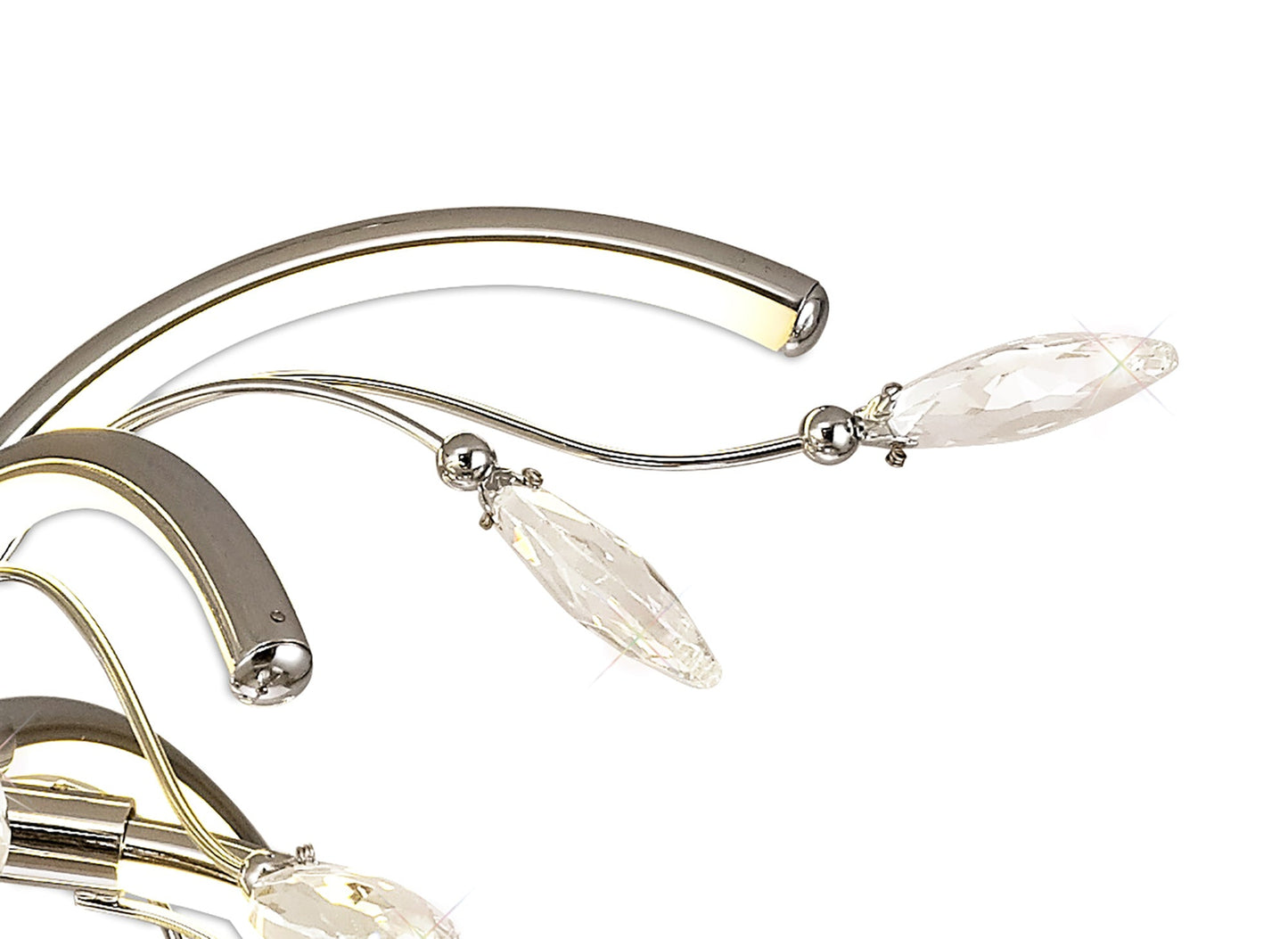 Tabley Medium Pendant, 12 x 2.5W LED, 3000K, 1243lm, Polished Chrome, 3yrs Warranty