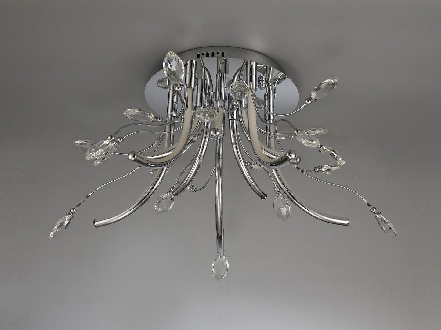 Tabley Medium Celing, 10 x 3.5W LED, 3000K, 1146lm, Polished Chrome, 3yrs Warranty