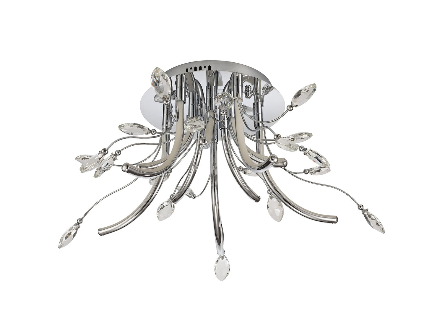 Tabley Medium Celing, 10 x 3.5W LED, 3000K, 1146lm, Polished Chrome, 3yrs Warranty