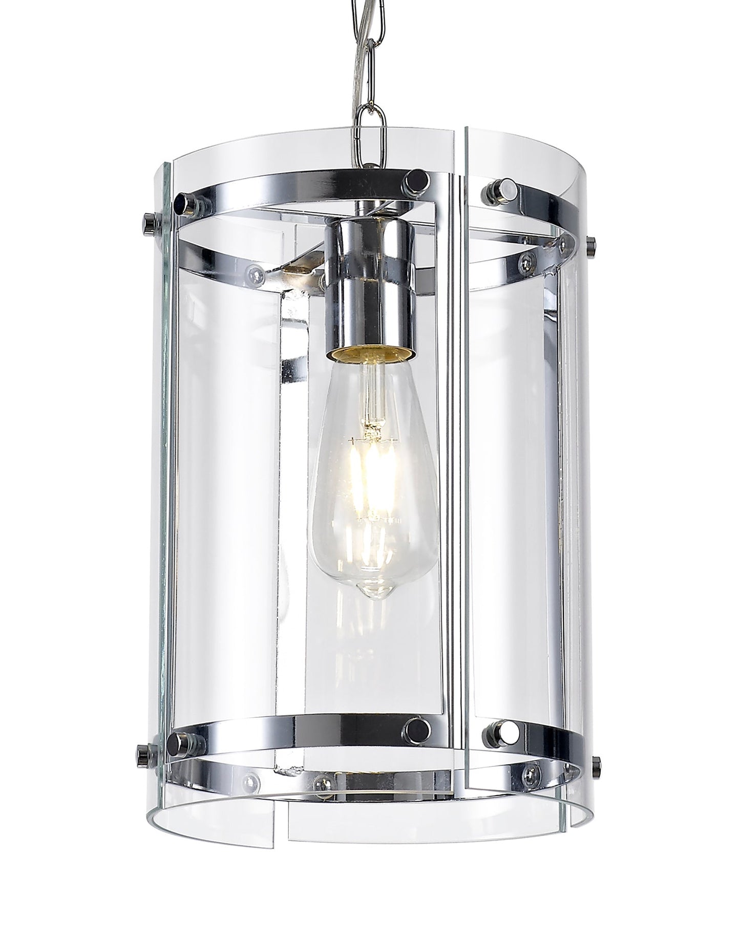 Tarporley Pendant, 1 Light E27, Polished Chrome 2