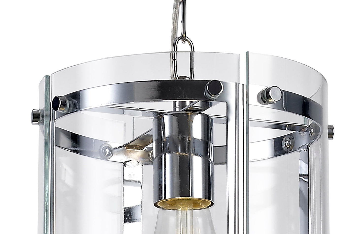 Tarporley Pendant, 1 Light E27, Polished Chrome 2