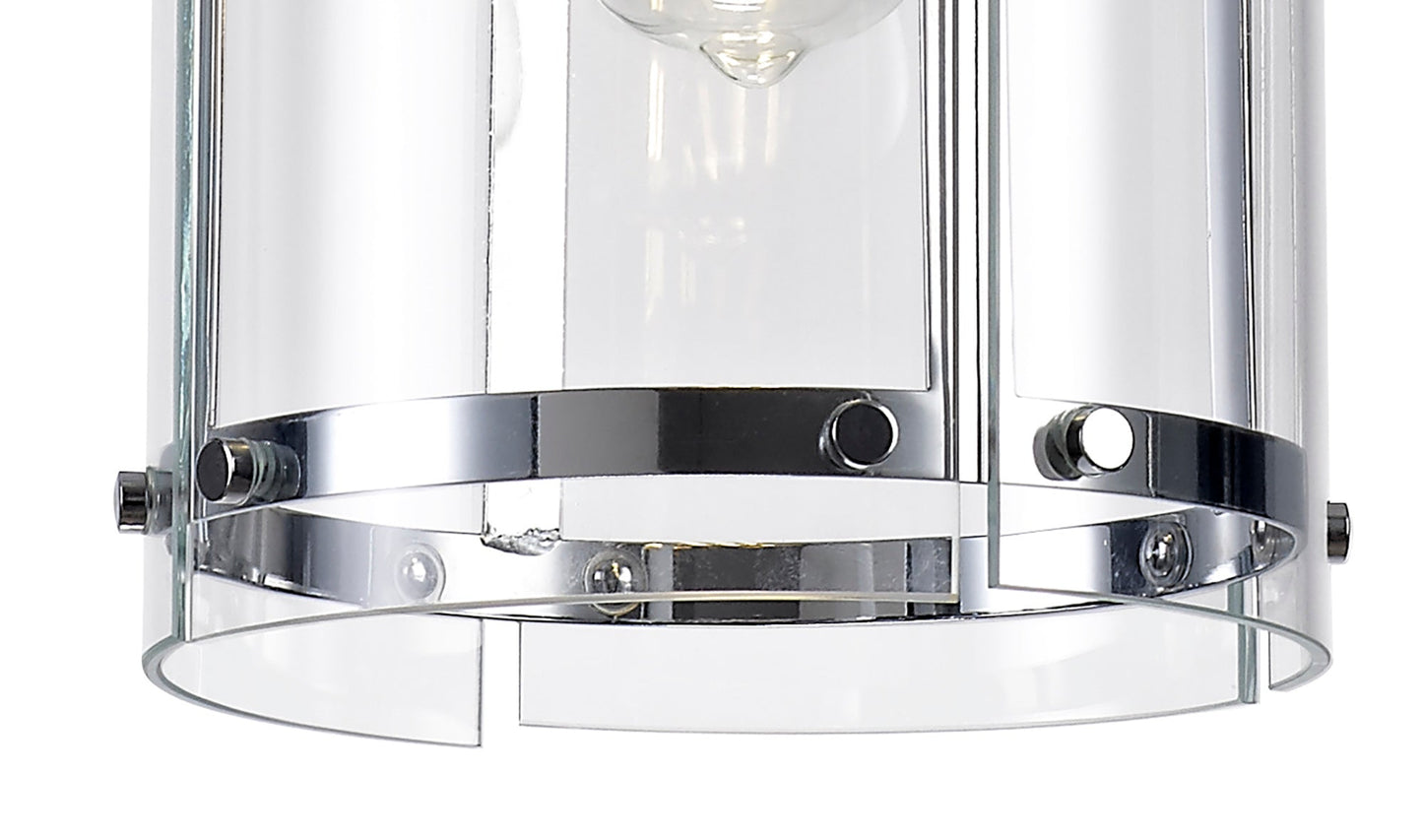 Tarporley Pendant, 1 Light E27, Polished Chrome 2