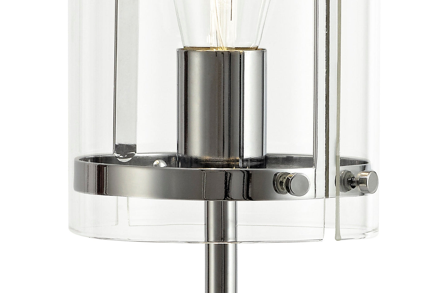 Tarporley Table Lamp, 1 Light E27, Polished Chrome