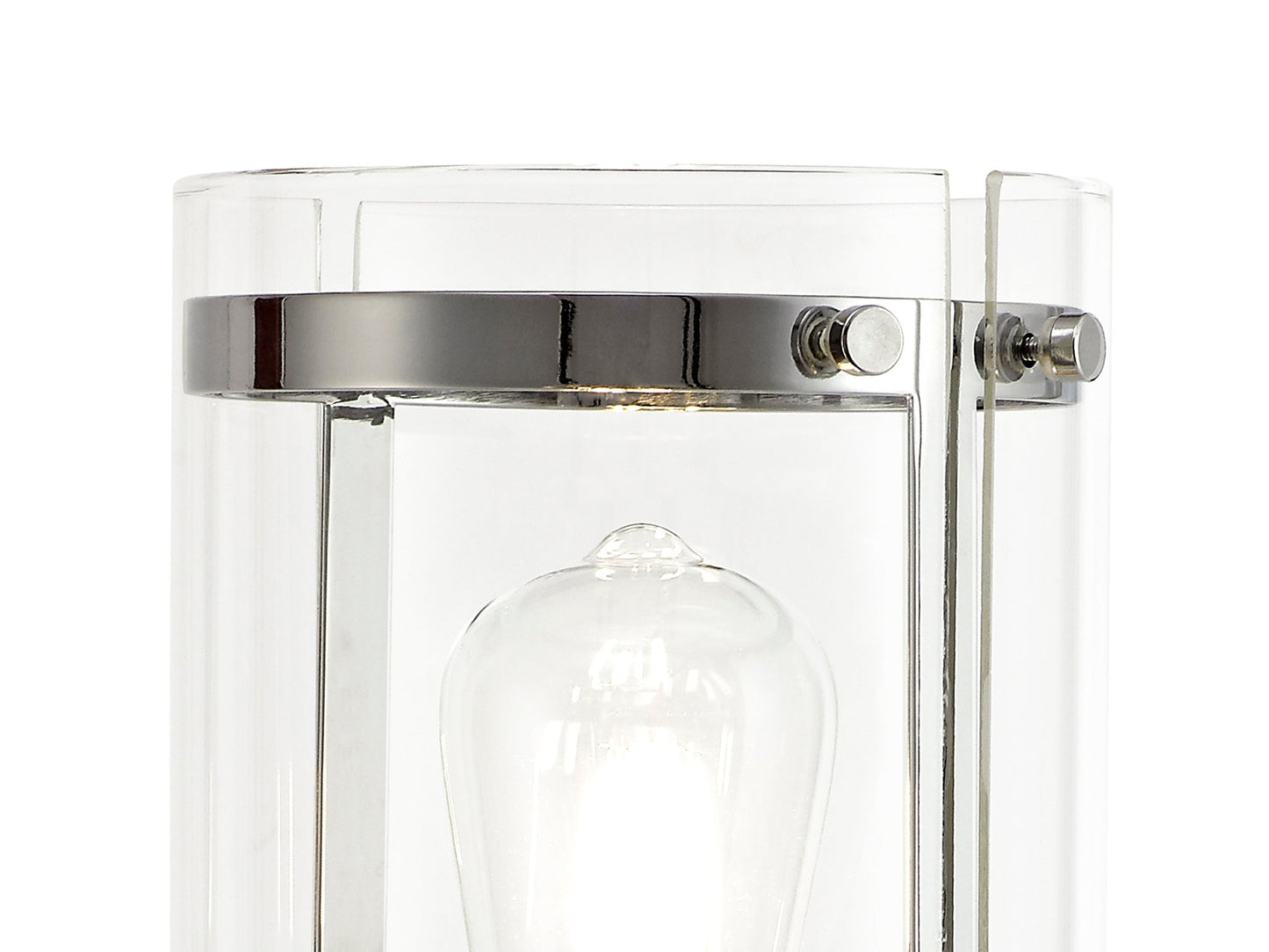 Tarporley Table Lamp, 1 Light E27, Polished Chrome