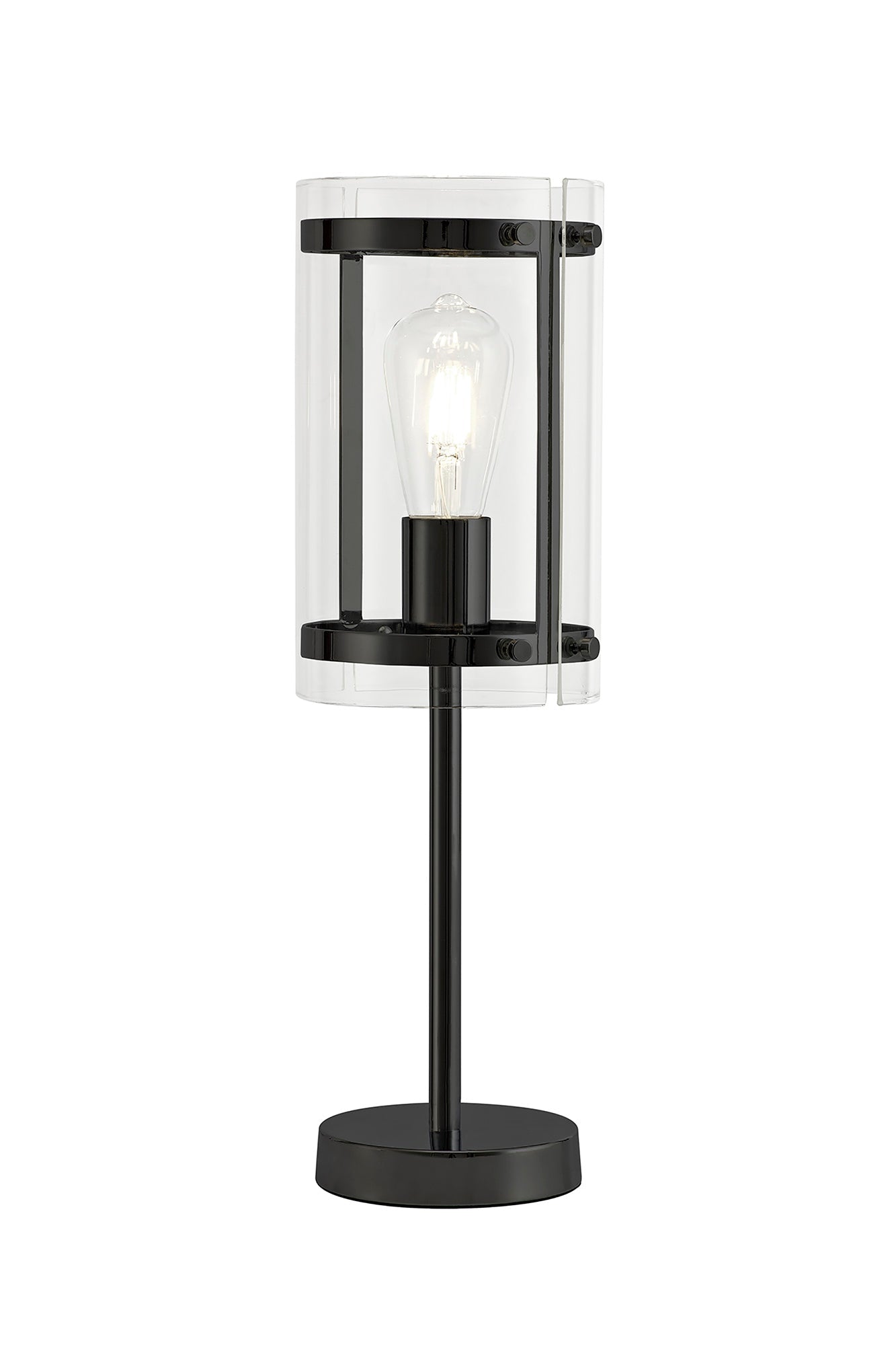 Tarporley Table Lamp, 1 Light E27, Matt Black