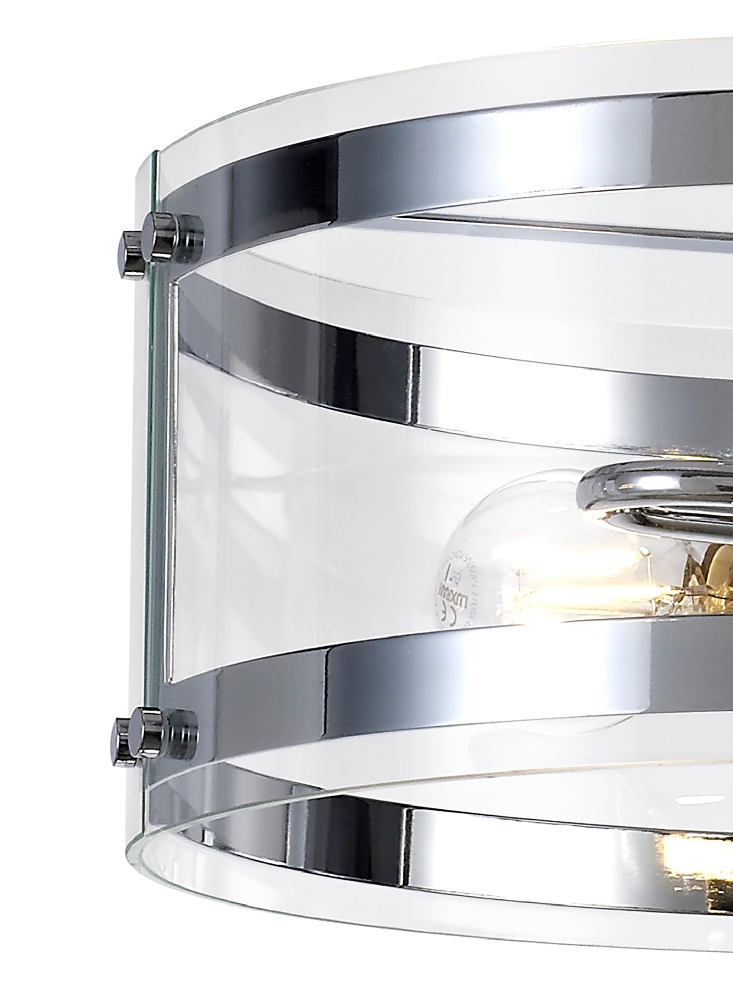 Tarporley Pendant, 2 Light E27, Polished Chrome 2
