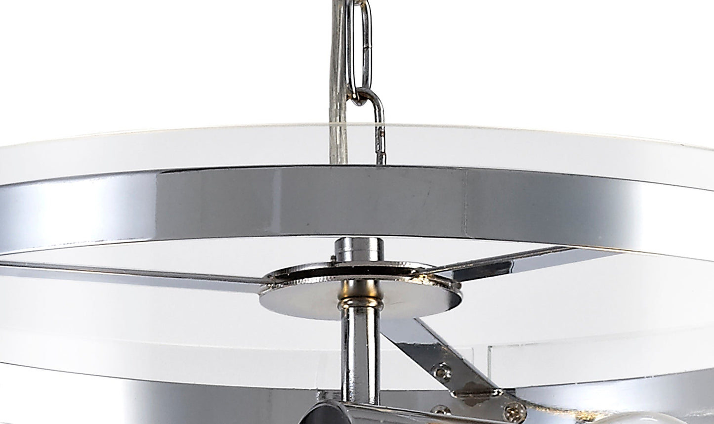 Tarporley Pendant, 2 Light E27, Polished Chrome 2