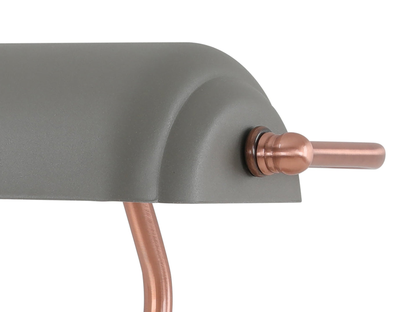 Toft Table Lamp 1 Light With Toggle Switch, Sand Grey and Copper