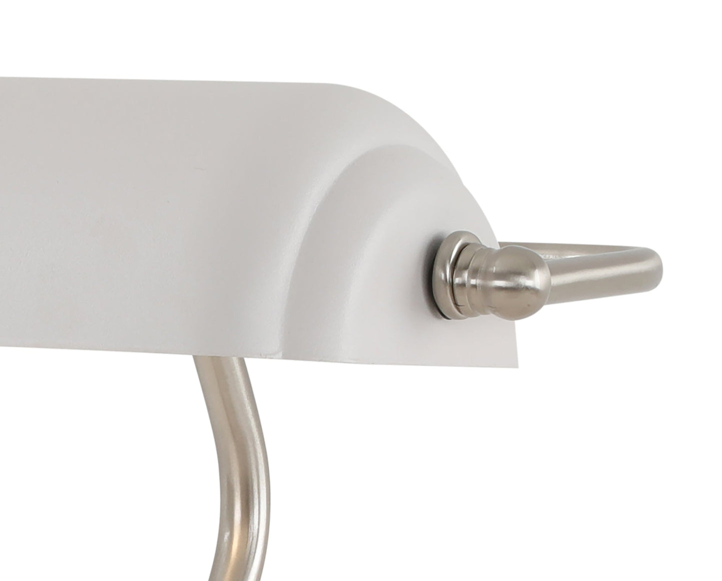 Toft Table Lamp 1 Light With Toggle Switch, Satin Nickel and Sand White