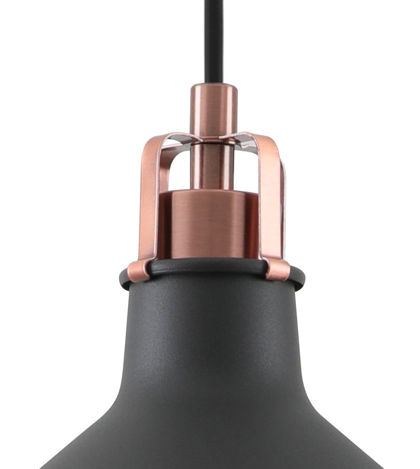 Toft Small Pendant, 1 x E27, Graphite and Copper and White