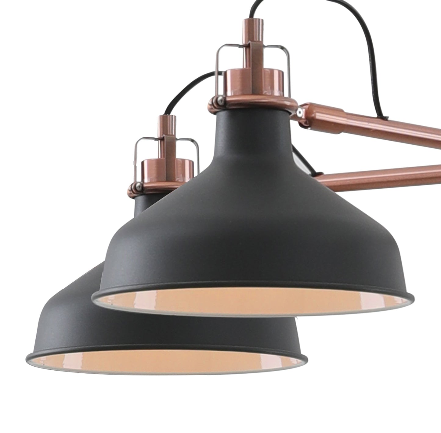 Toft Telescopic 5 Light, 5 x E27, Graphite and Copper and White