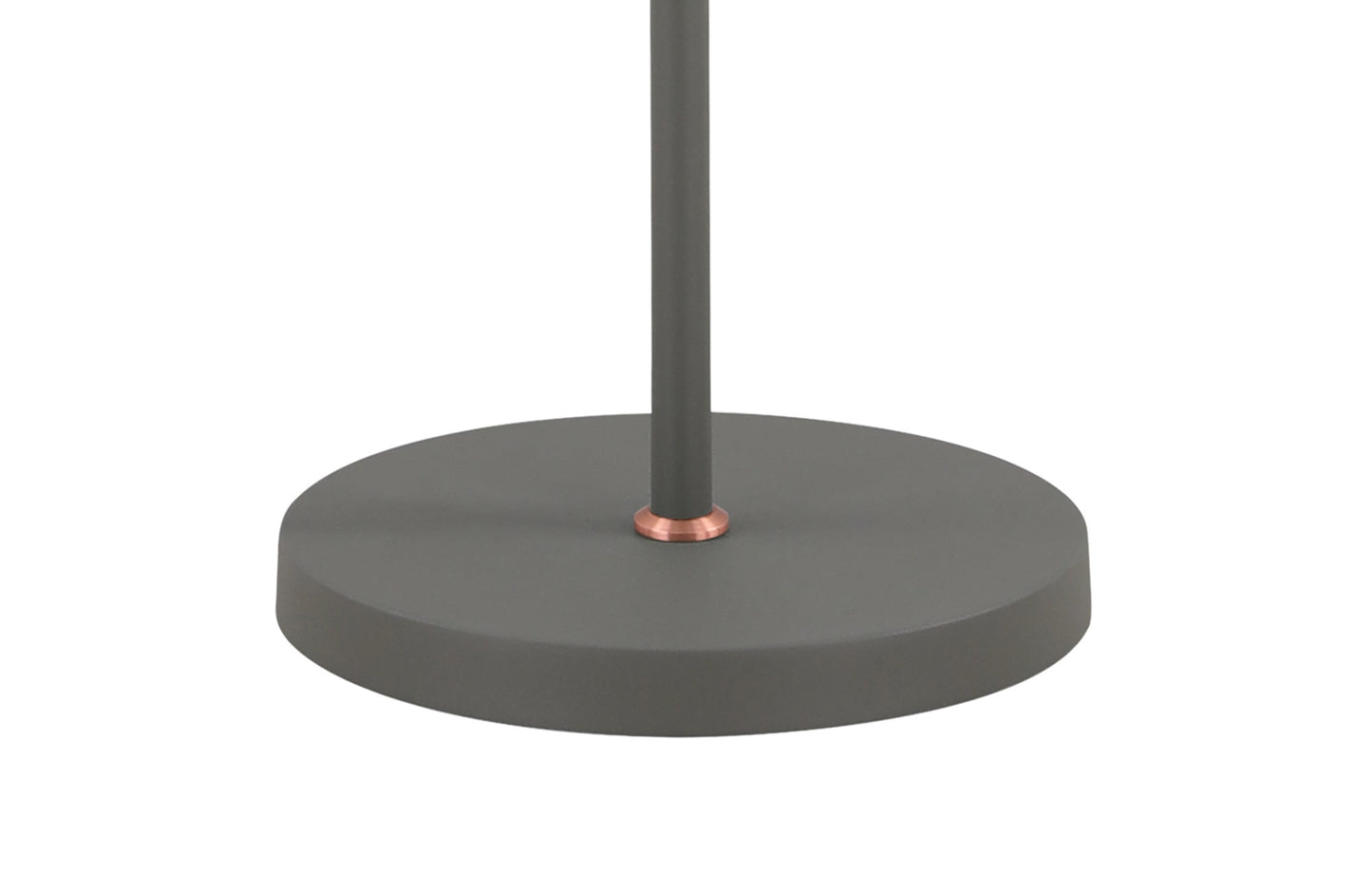 Toft Floor Lamp, 2 x E27, Sand Grey and Copper and White