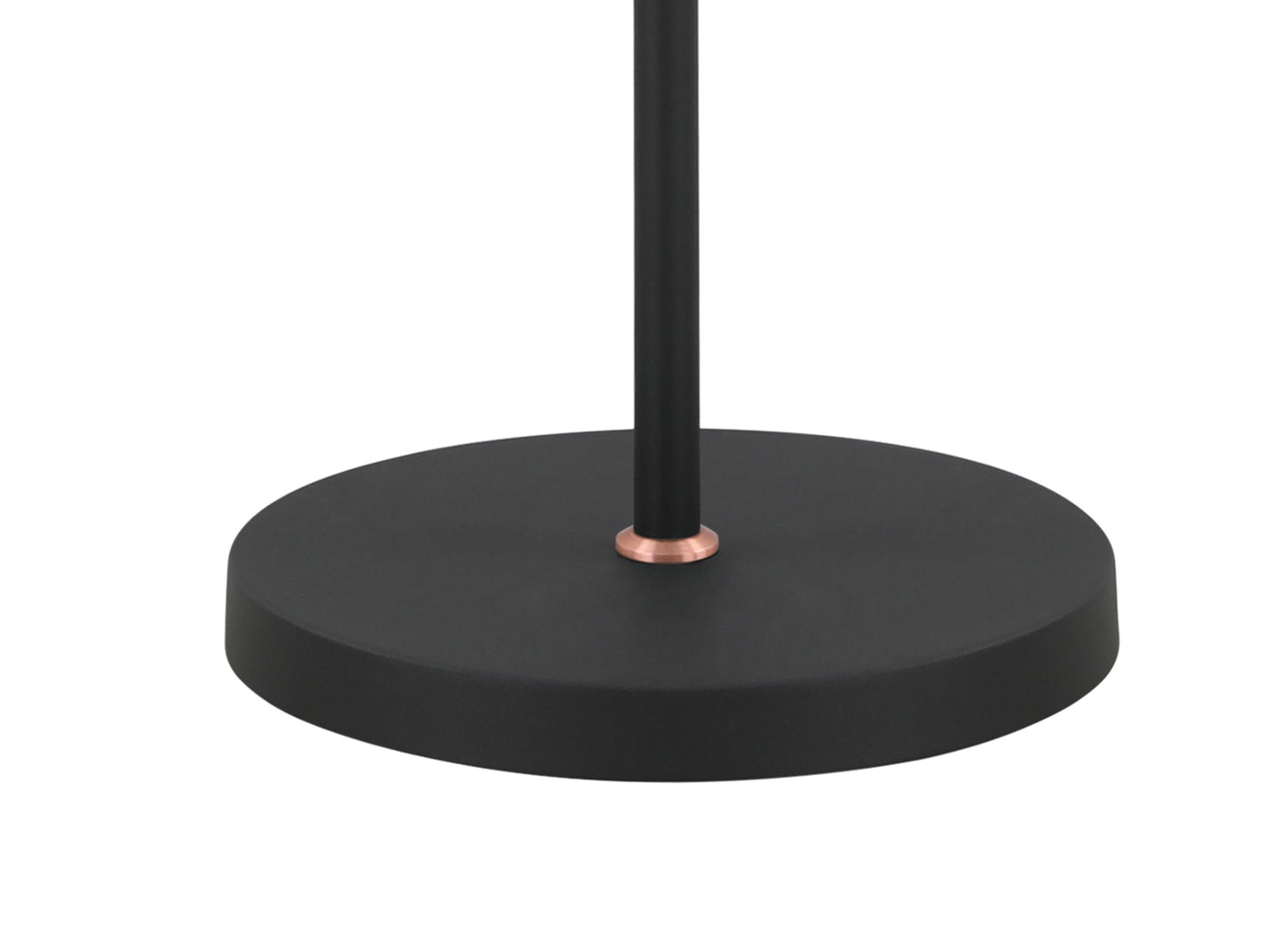 Toft Floor Lamp, 2 x E27, Sand Back and Copper and White