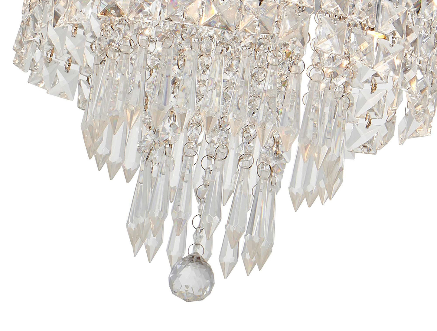Warford Ceiling Light, 4 x G9, IP44, Polished Chrome and Crystal 2