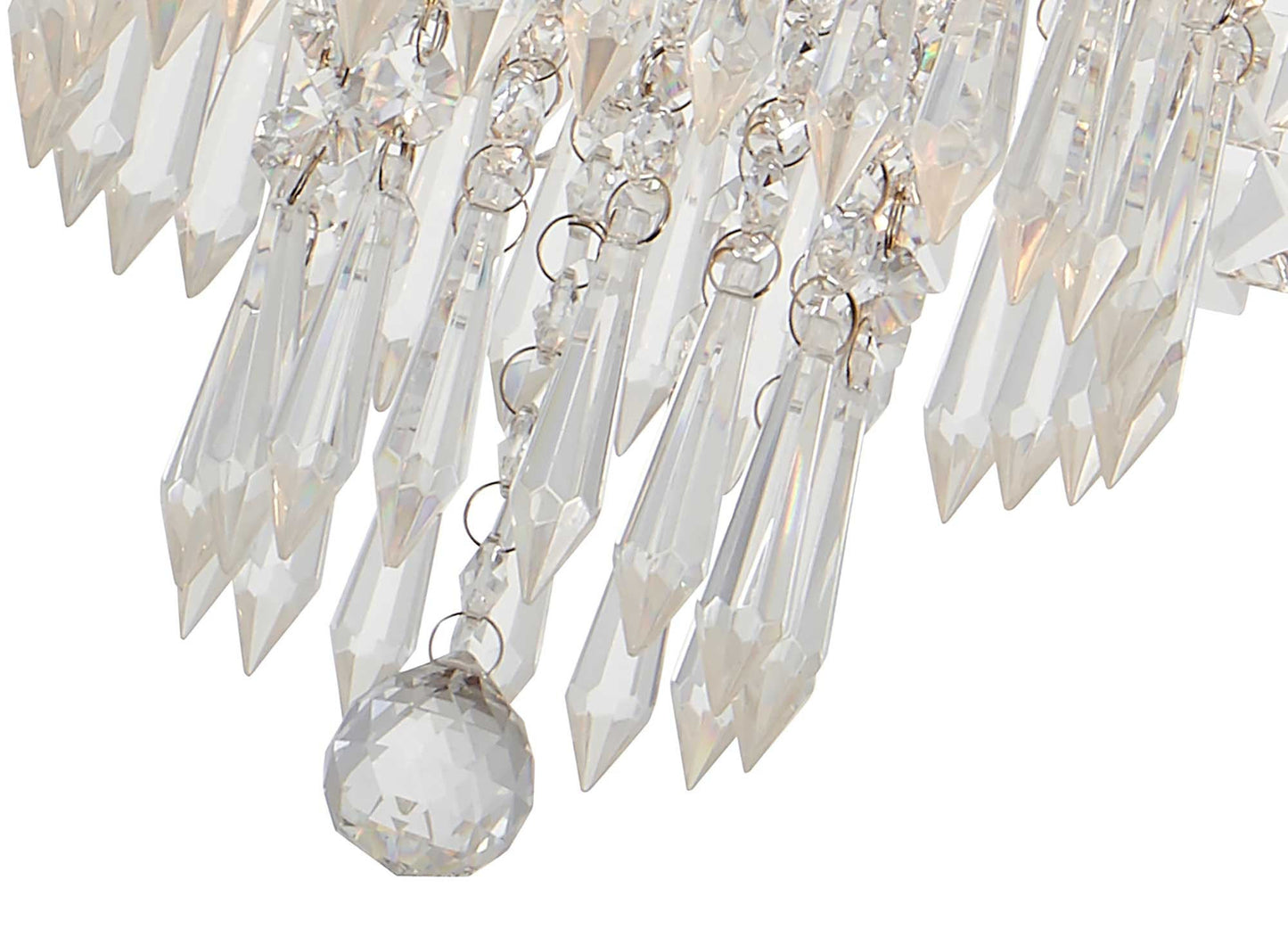 Warford Ceiling Light, 4 x G9, IP44, Polished Chrome and Crystal 2