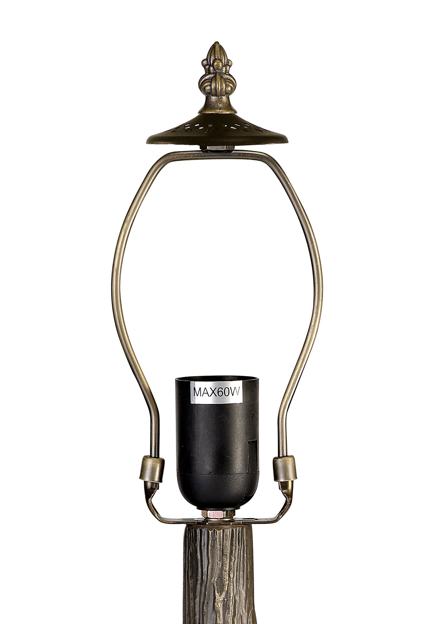 Rydal Tiffany 30cm Non-electric Shade Suitable For Pendant and Ceiling and Table Lamp, Amber and Cream and Crystal