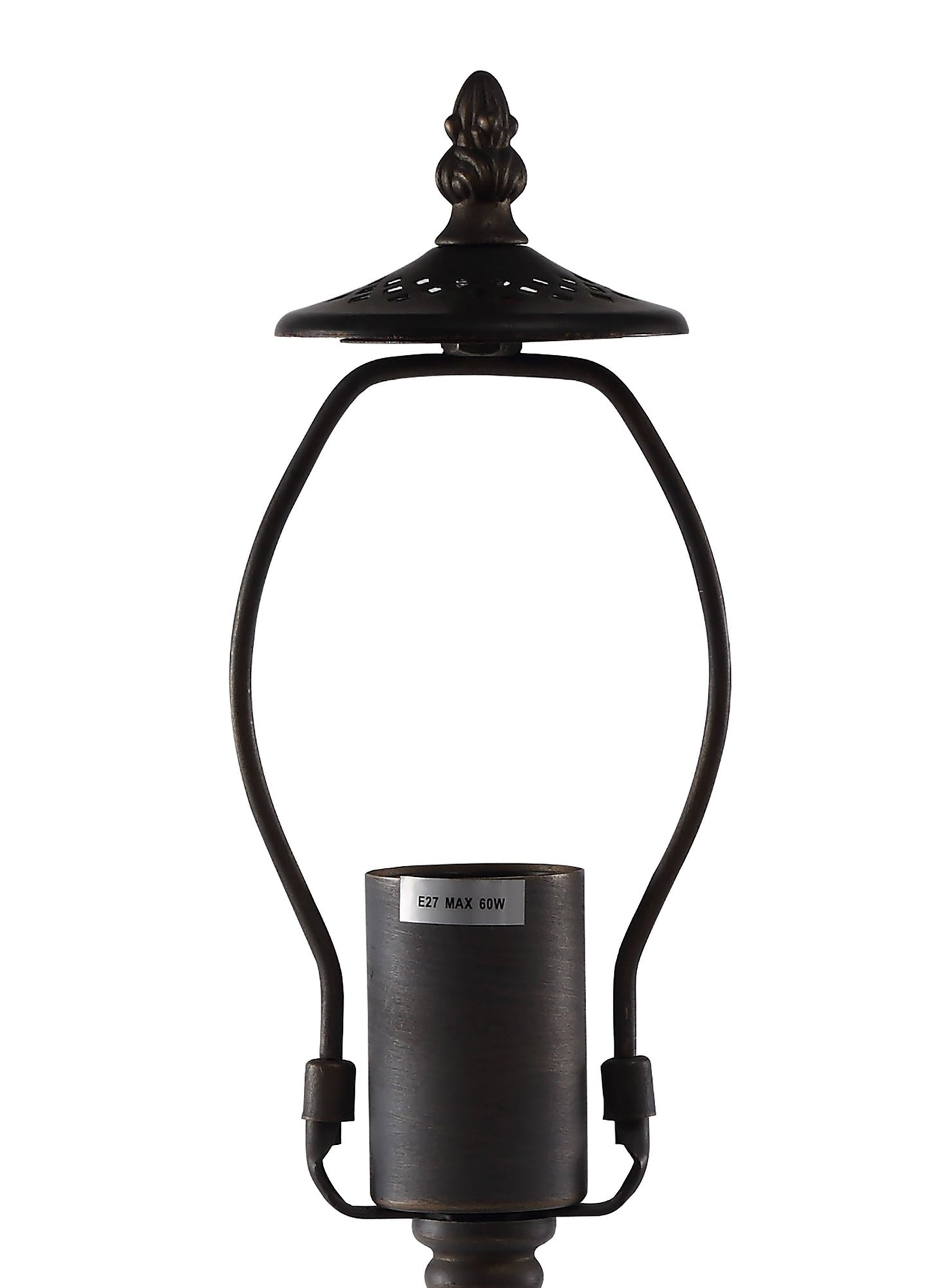 Rydal Tiffany 30cm Non-electric Shade Suitable For Pendant and Ceiling and Table Lamp, Amber and Cream and Crystal