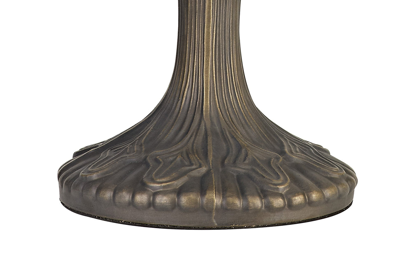 Rydal Tiffany 40cm Shade Only Suitable For Pendant and Ceiling and Table Lamp, Amber and Cream and Crystal