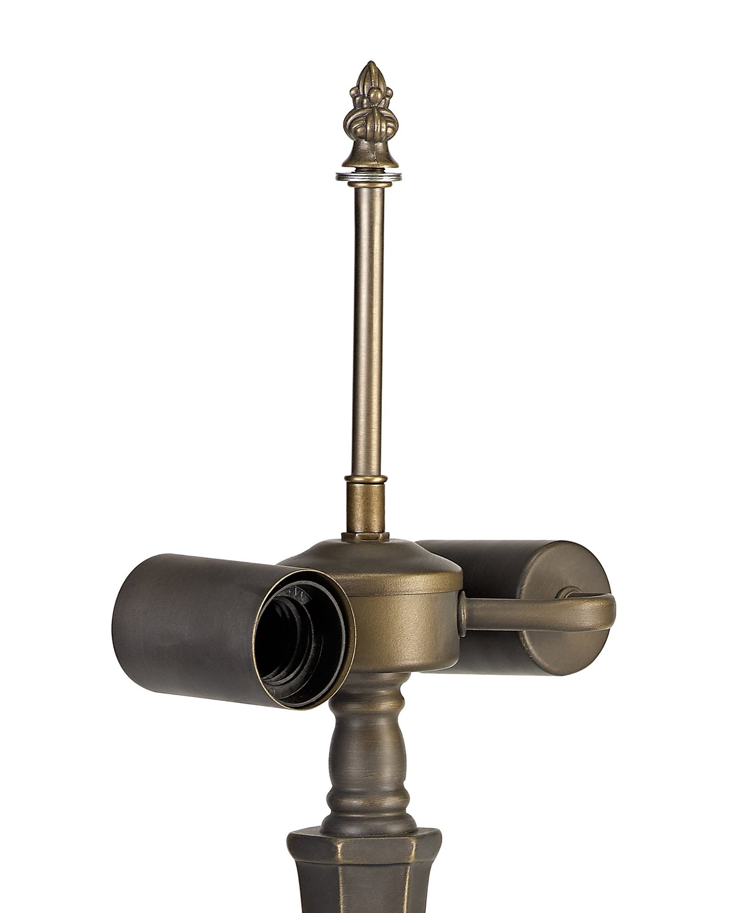 Rydal Tiffany 40cm Shade Only Suitable For Pendant and Ceiling and Table Lamp, Amber and Cream and Crystal