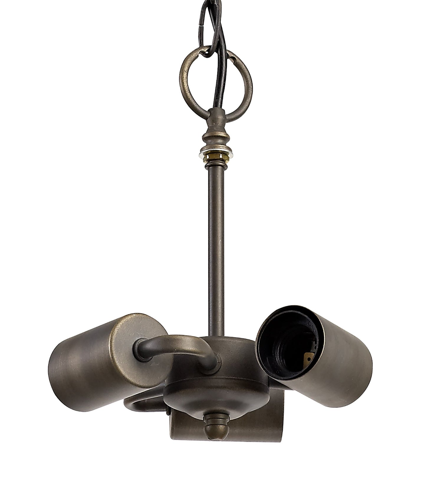 Rydal Tiffany 40cm Shade Only Suitable For Pendant and Ceiling and Table Lamp, Amber and Cream and Crystal