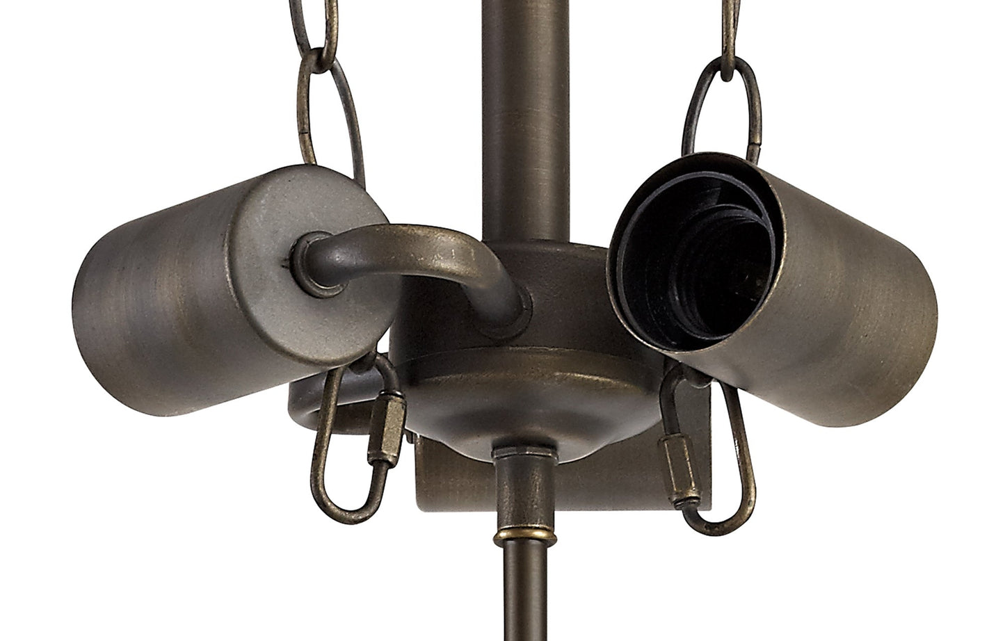 Rydal Tiffany 30cm Non-electric Shade Suitable For Pendant and Ceiling and Table Lamp, Amber and Cream and Crystal