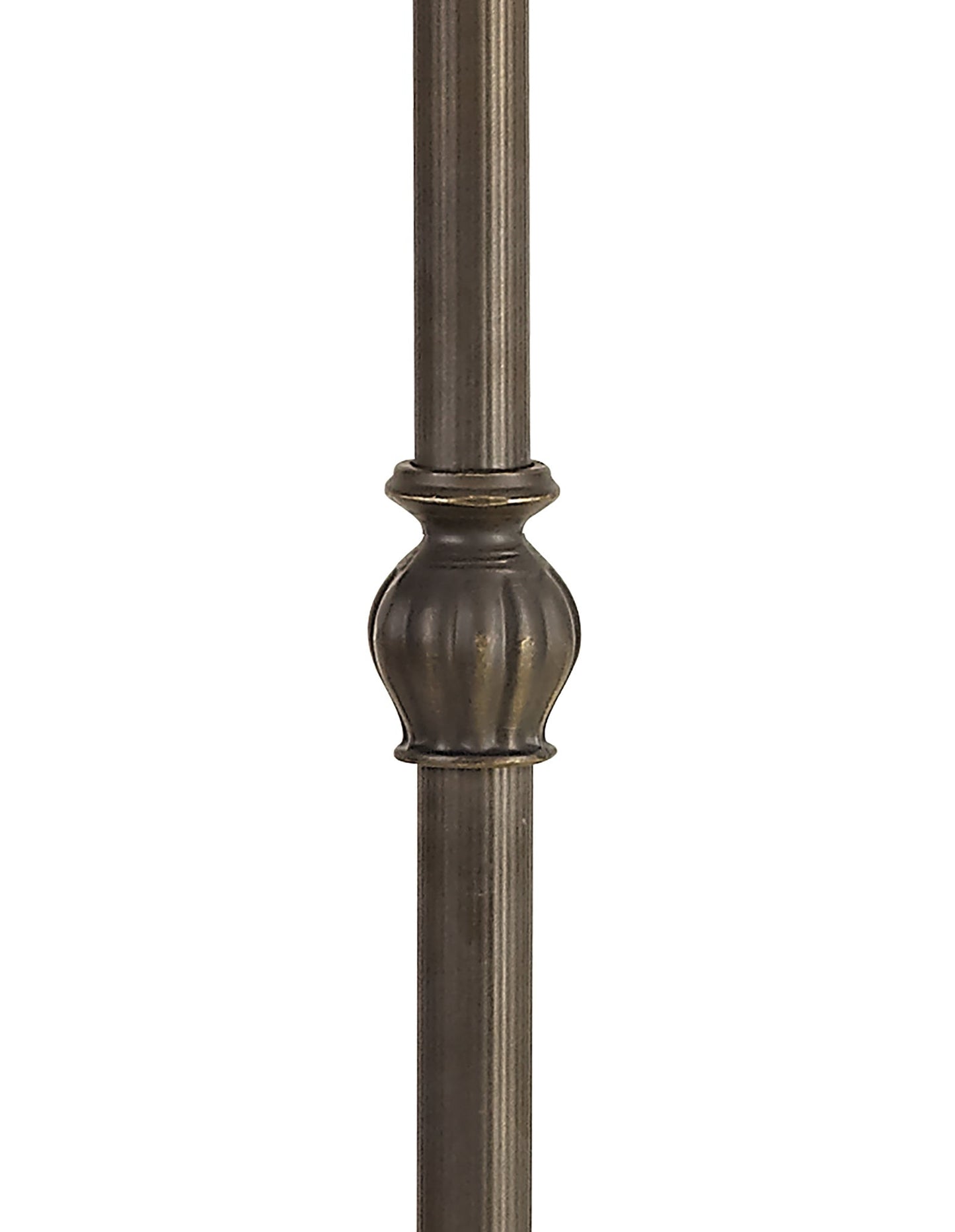 Rydal Tiffany 40cm Shade Only Suitable For Pendant and Ceiling and Table Lamp, Amber and Cream and Crystal