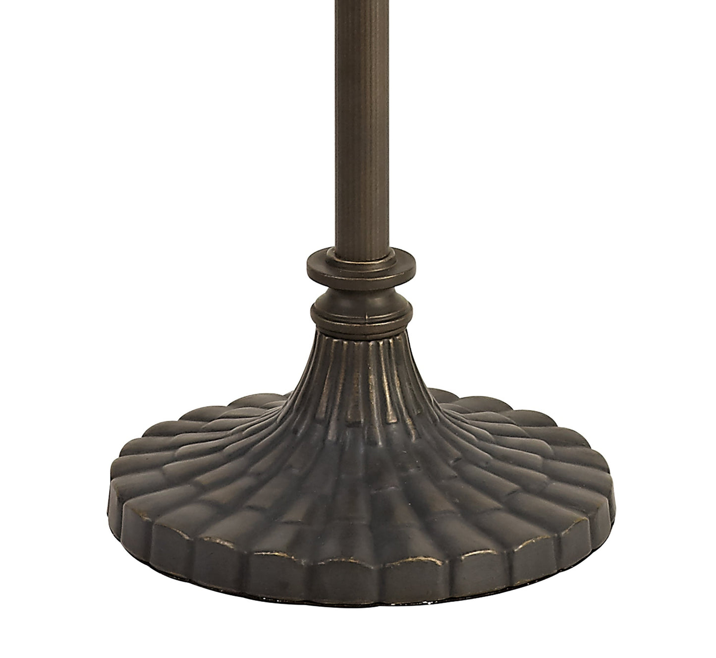 Rydal Tiffany 40cm Shade Only Suitable For Pendant and Ceiling and Table Lamp, Amber and Cream and Crystal