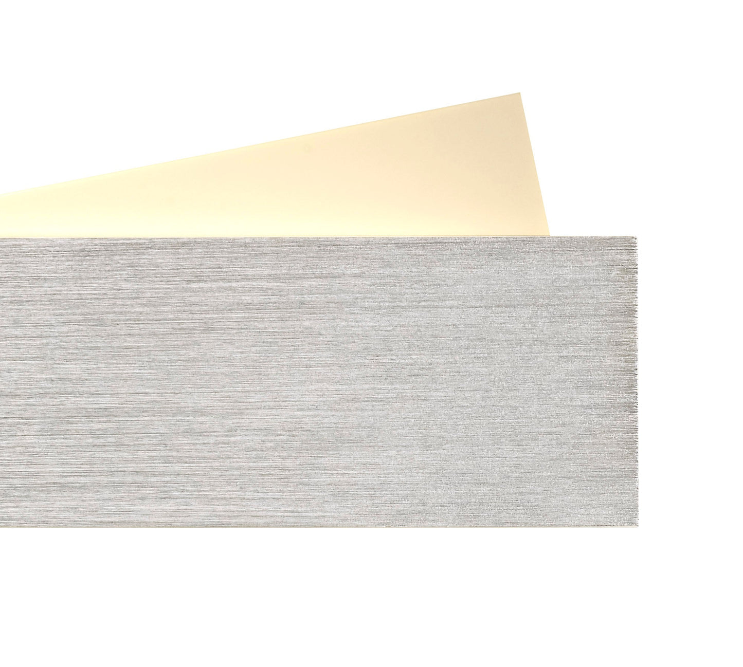 Weaver Wall Lamp, 1 x 8W LED, 3000K, 640lm, Brushed Aluminium and Frosted White, 3yrs Warranty 2
