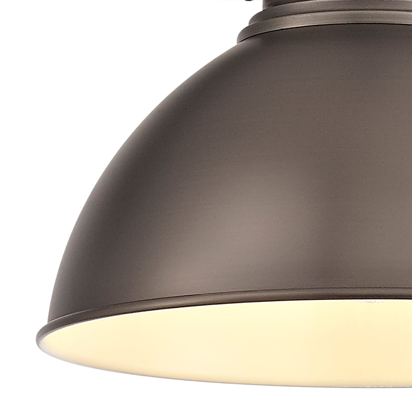 Weaverham Medium Pendant, 1 x E27, Antique Silver and Copper and White