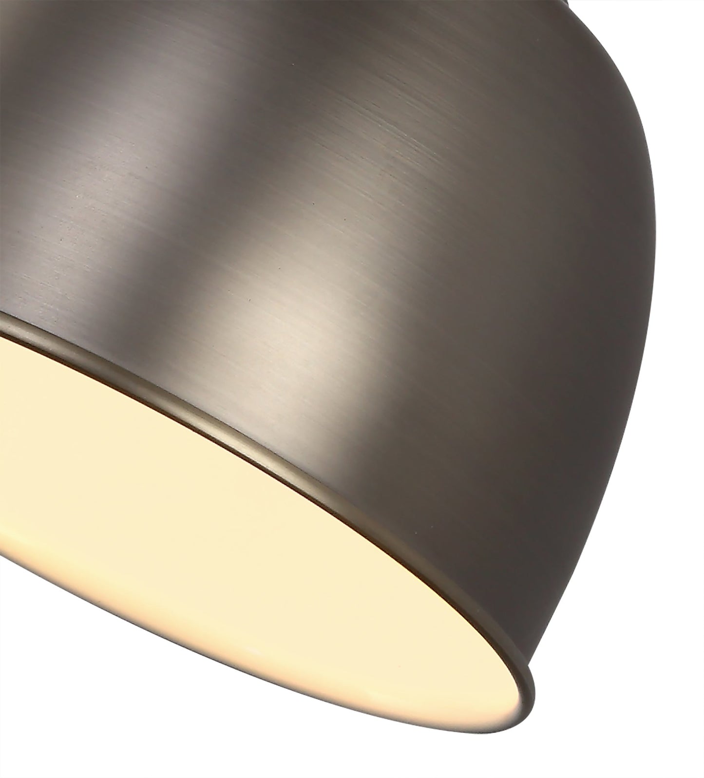 Weaverham Adjustable Wall Lamp, 1 x E27, Antique Silver and Copper and White