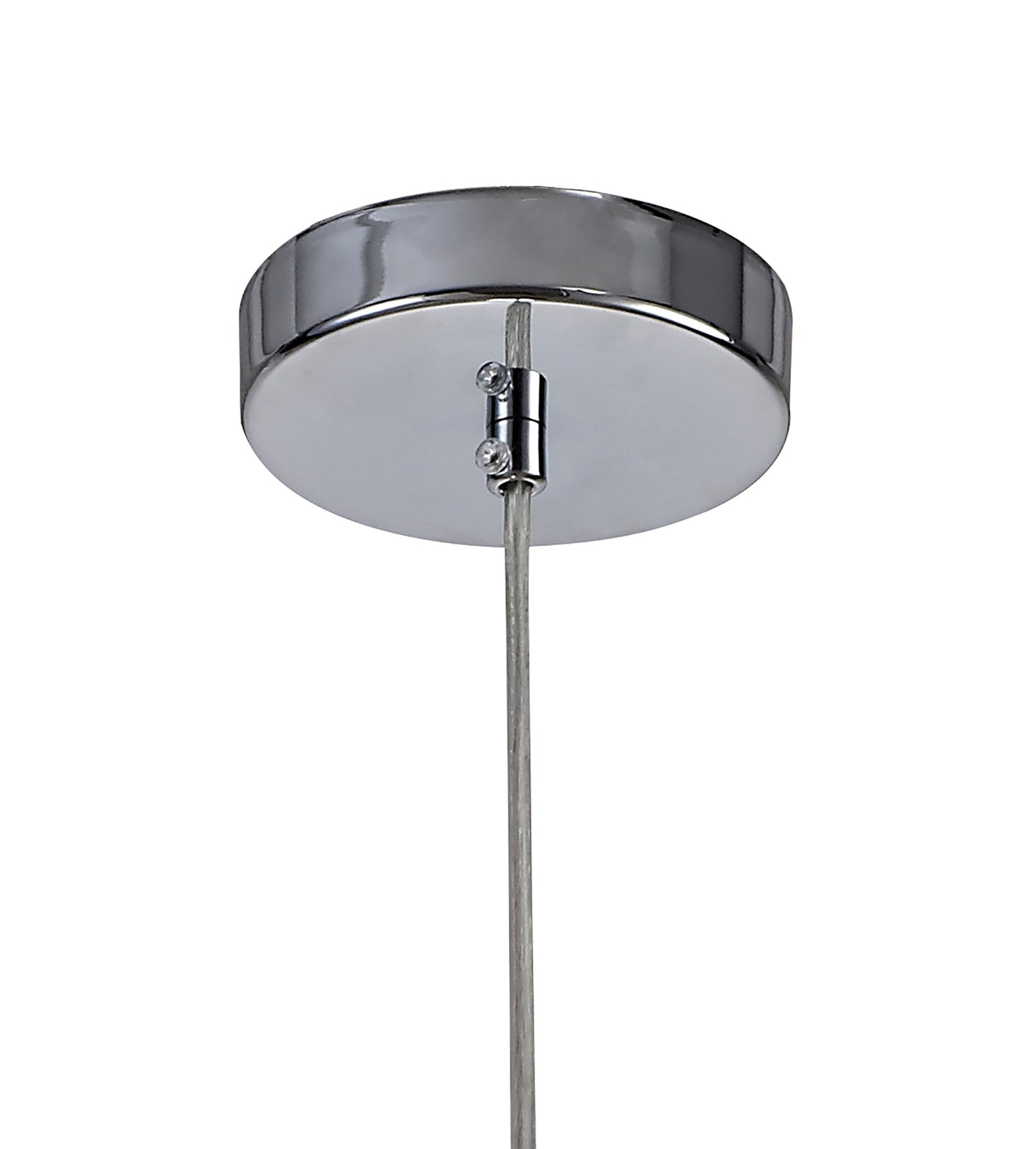 Whitley Square Pendant Small, 1 Light E14, Polished Chrome 2