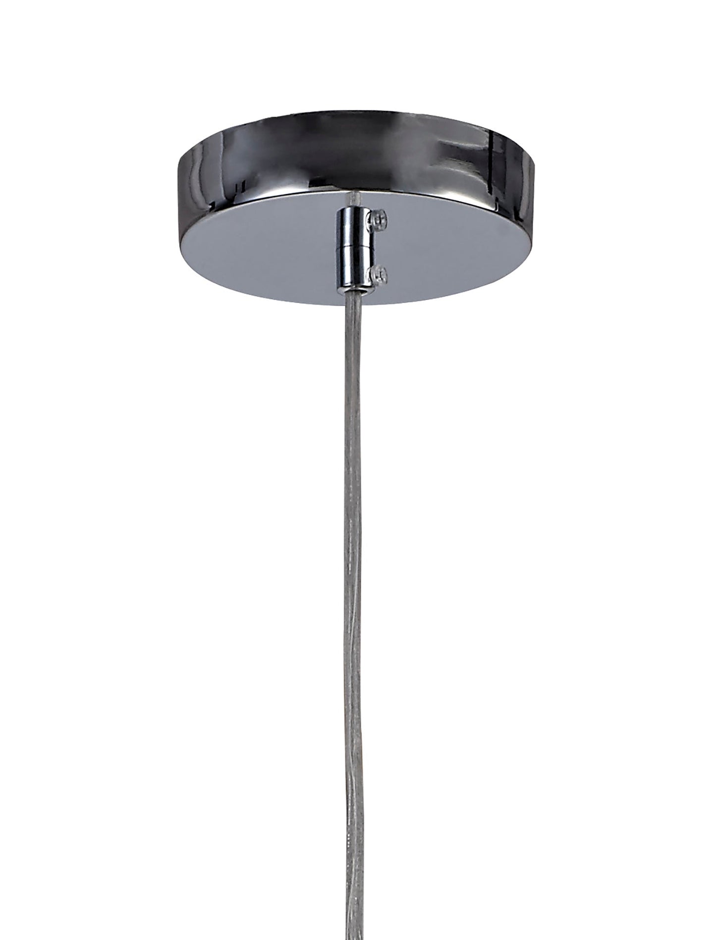 Whitley Square Pendant Large, 1 Light E27, Polished Chrome 2