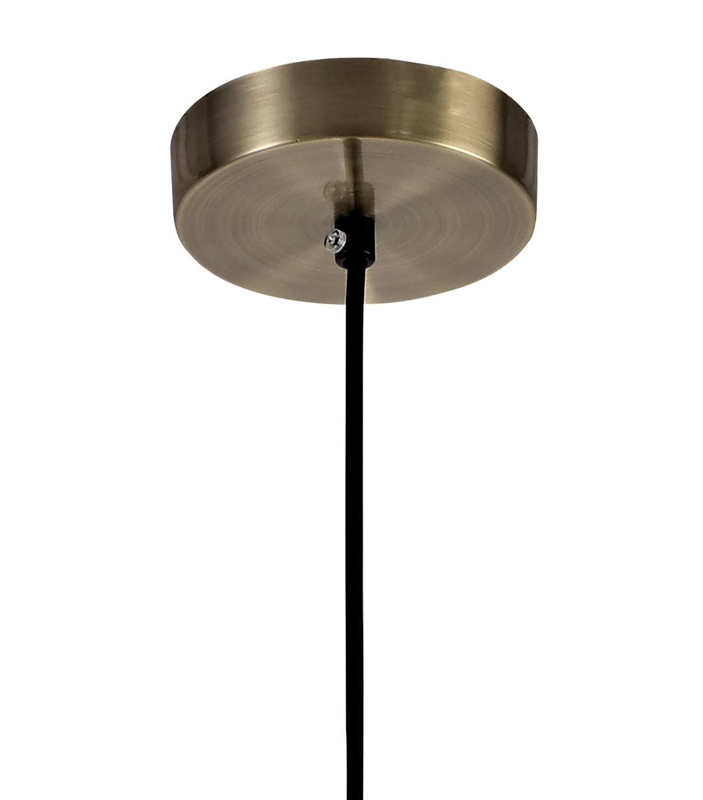Whitley Square Pendant Large, 1 Light E27, Antique Brass 2