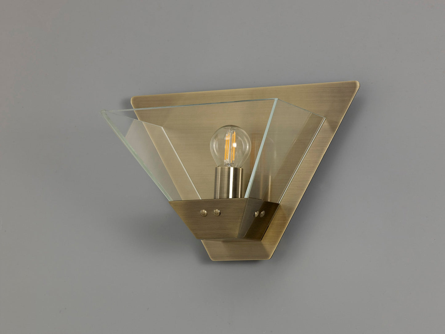 Whitley Wall Lamp, 1 Light E14, Antique Brass 2