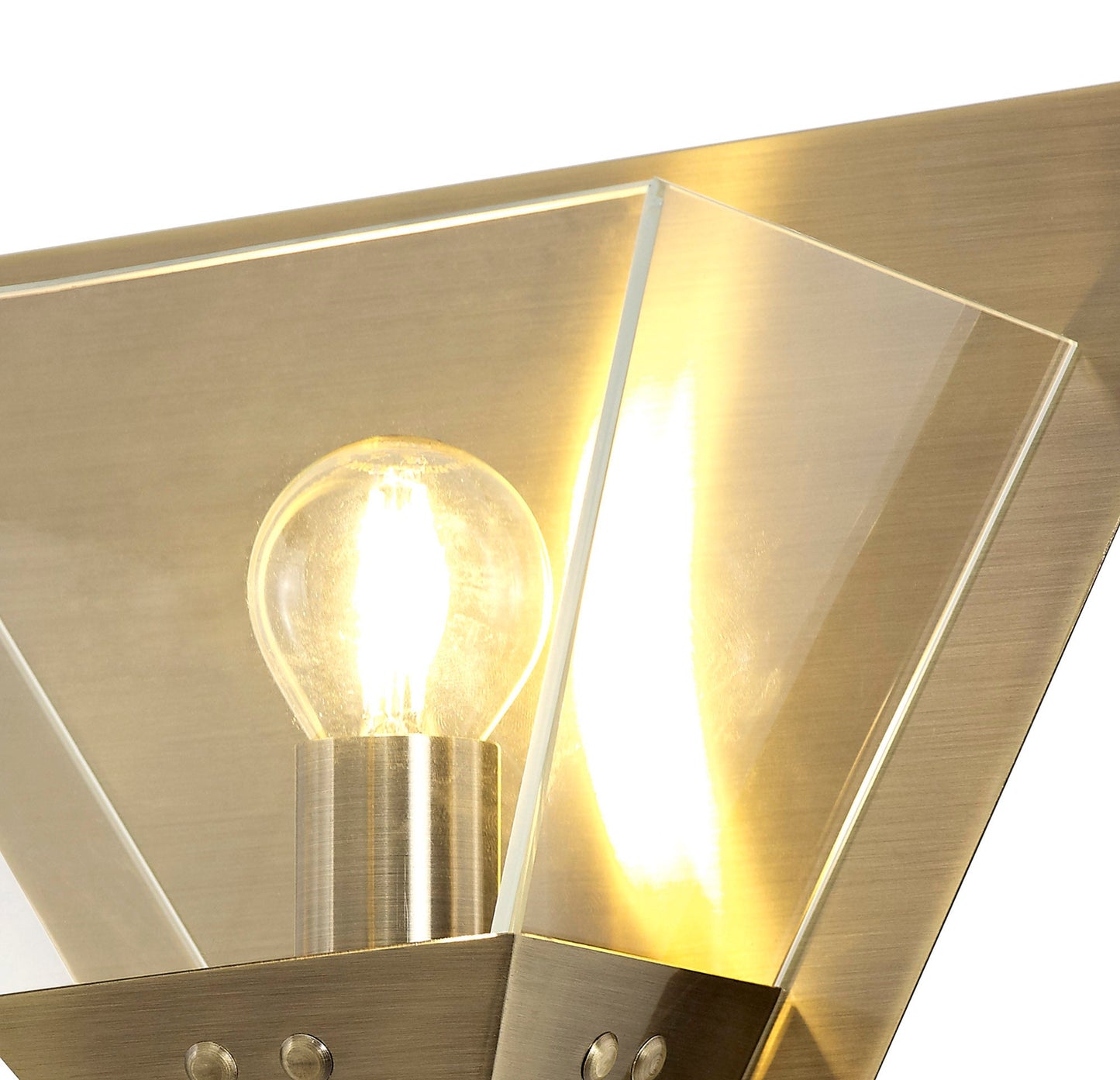 Whitley Wall Lamp, 1 Light E14, Antique Brass 2