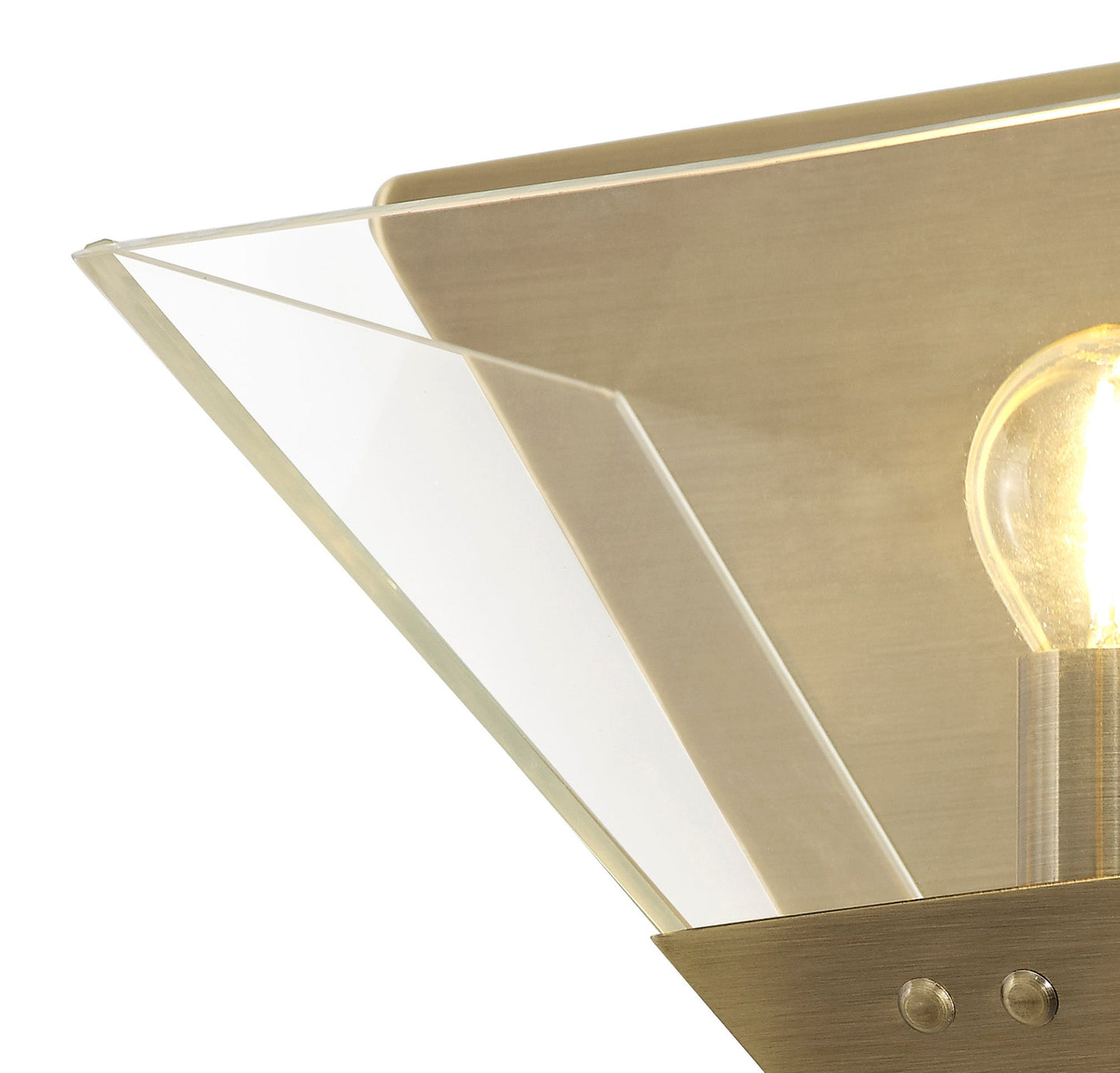 Whitley Wall Lamp, 1 Light E14, Antique Brass 2