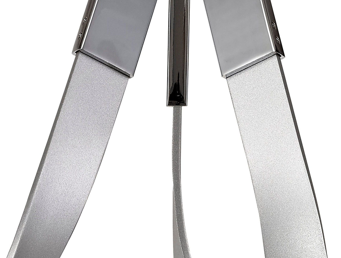 Willow 3 Light Semi Ceiling, 3 x 12W LED, 3000K, 2880lm, Silver and Polished Chrome, 3yrs Warranty